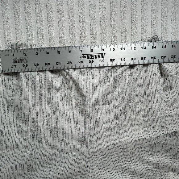 Kd. Spring Women's Striped Pattern Pull On High Rise Wide Leg Pants Gray Large - Picture 5 of 10